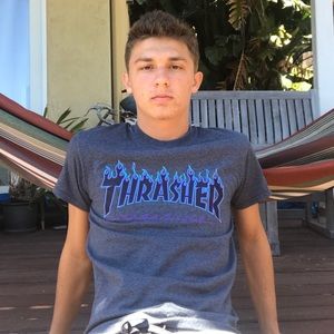 Blue flames Thrasher